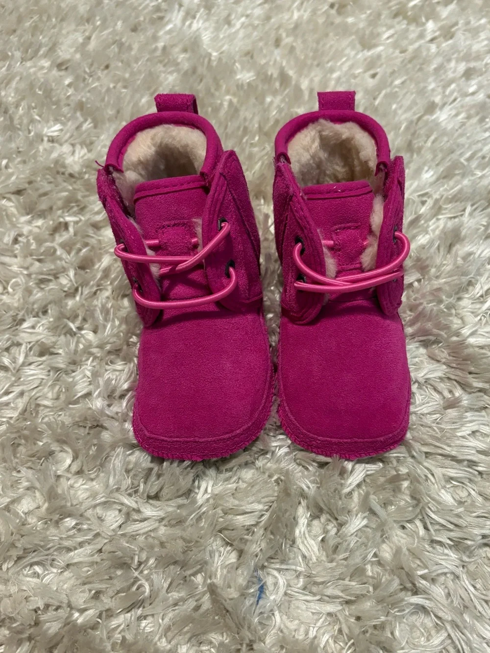UGG infant size 2  Fuchsia Pink Suede  Boots
